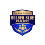 Golden blue care logo